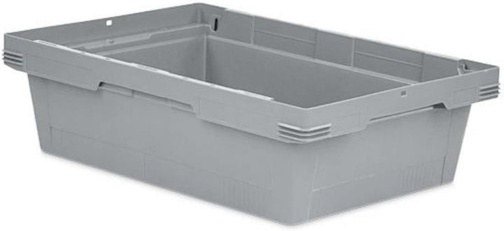 PROREGAL SuperSparSet 5x Conical Mehrweg-Stapelbehälter Grau | HxBxT 17,5x40x60cm | 29 Liter | Lager