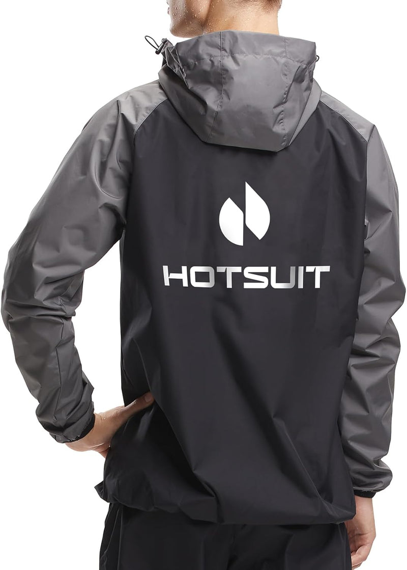 HOTSUIT Schwitzkleidung für Herren, Sweatshirt, Hose und Jacke, Gewichtsverlust, Sport, Sweatshirt,