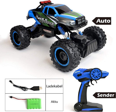 FunTomia RC Ferngesteuertes Auto für Kinder - 4WD Monstertruck - XL RC Auto für Kinder ab 8 Jahren -