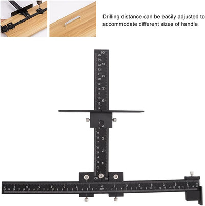 CHICIRIS Bohrschablone, Verstellbare Taschenloch Bohrschablone, Bohrlehre, Kabinett Hardware Jig, fü