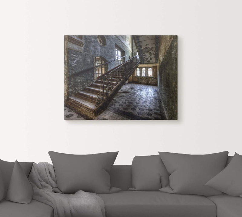 ARTland Leinwandbilder Wandbild Bild auf Leinwand 40x30 cm Wanddeko Lost Places Ruinen Architektur G