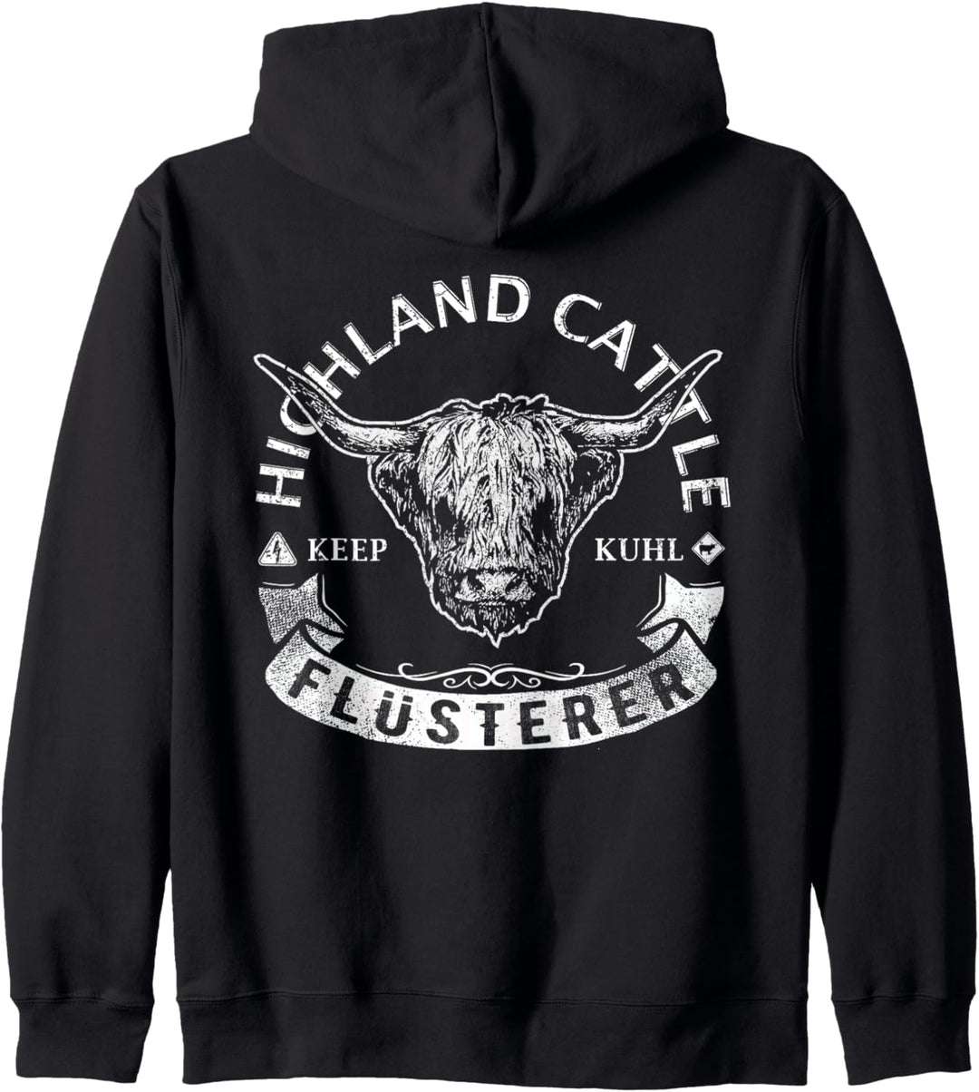 Schottisches Hochlandrind Kuh I Highland Cattle Geschenk Kapuzenjacke