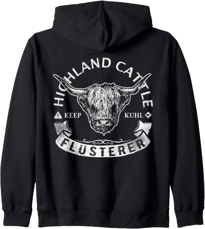 Schottisches Hochlandrind Kuh I Highland Cattle Geschenk Kapuzenjacke