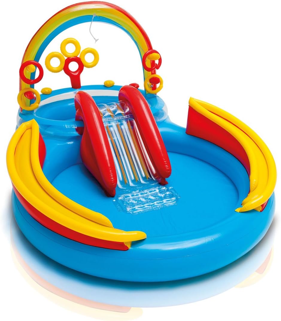 INTEX Inflatable Kids Rainbow Ring Water Play Center 57453EP by Intex