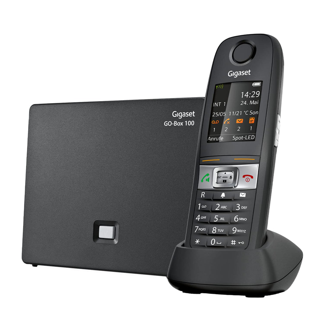 Gigaset E630A GO - Schnurloses Analog & IP-Telefon mit Anrufbeantworter - stossfest, staubresistent,
