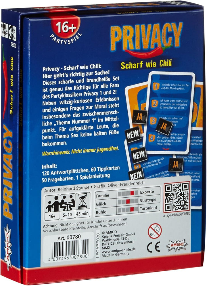 Amigo 00780 - Privacy - Scharf wie Chili, Partyspiel