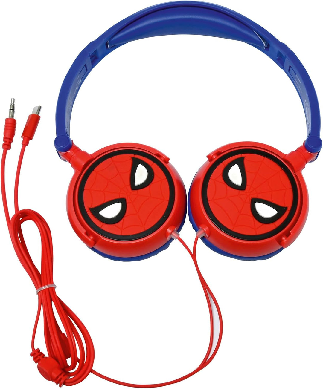 Lexibook, Spider-Man, Stereo-Kopfhörer, kindersichere Lautstärke, faltbar und einstellbar, rot/blau,