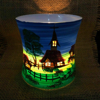 Generisch Leuchtglas Liam Maxi Windlicht Leuchtbecher Glas Handarbeit Glaskunst Lauscha, Sommer, Som