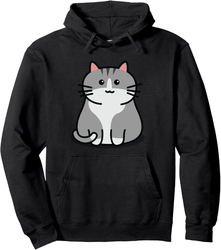 Niedliche graue Tabby-Katze Feline Companion Tabby-Katzen Pullover Hoodie