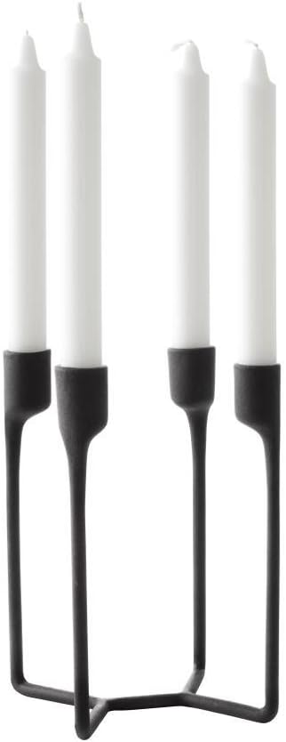 Normann Copenhagen Kerzenständer, Schwarz, 20,4 x 14 x 13 cm