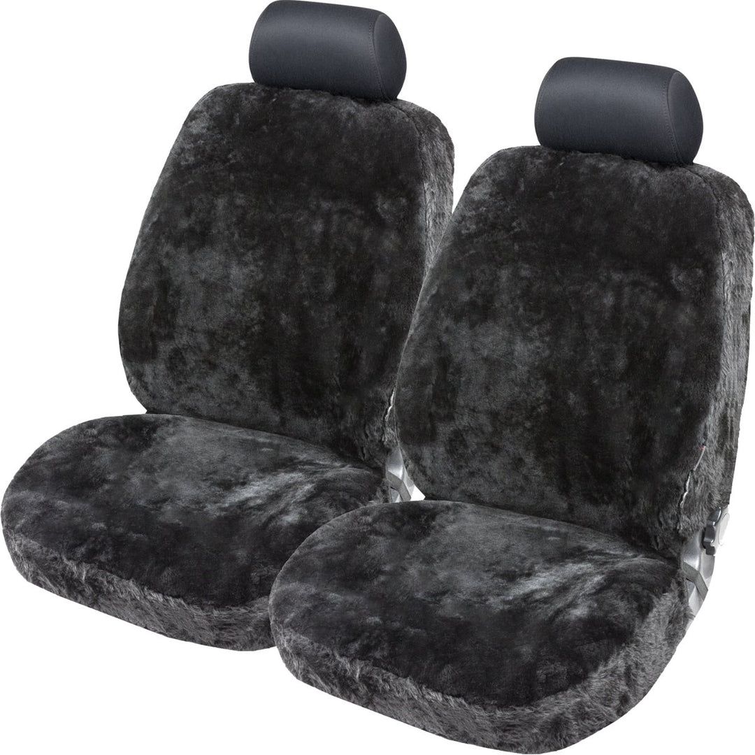 Torrex 2Stk Lammfell-Sitzbezug - kein Patchwork - Vollbezug mit allgemeiner Betriebserlaubnis (ABE)