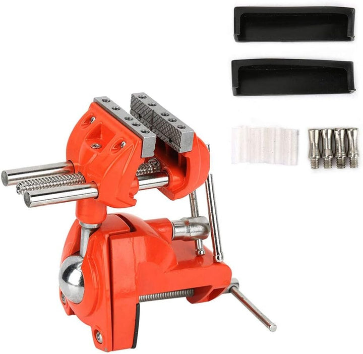 Tischschraubstock Mini 360 ° drehbar Verstellbare 70 mm Backenbreite Arbeitstischzange Tischklemme f