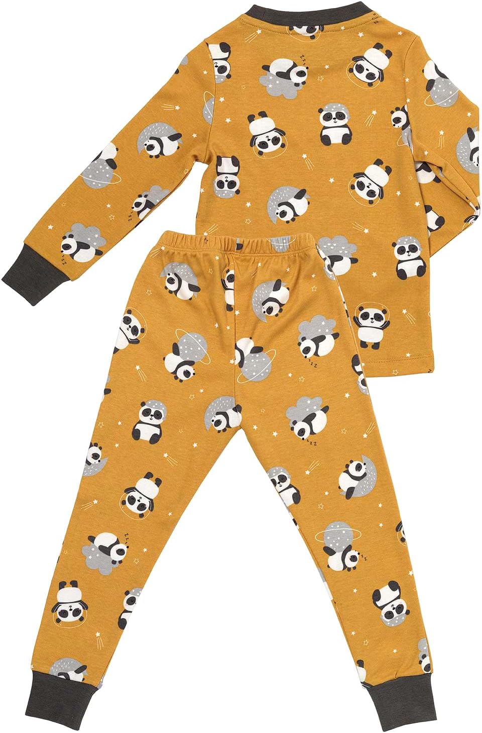 schlummersack Kinder Schlafanzug/Pyjama aus 100% Bio Baumwolle 122 Panda, 122 Panda