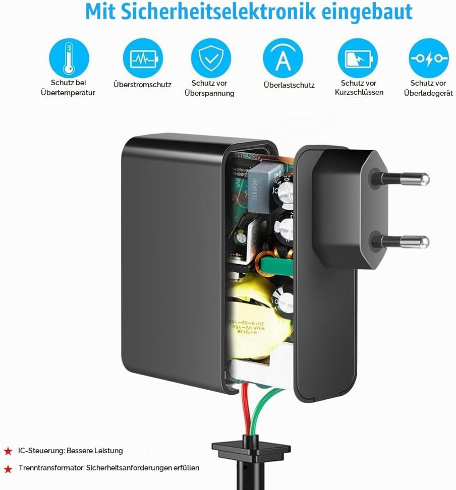 KFD Netzteil 5V 3A Ladegerät Ladekabel für Brother ADS-1700W ADS-1190 ADS-1200 ADS-1250W ADS1700WUN1