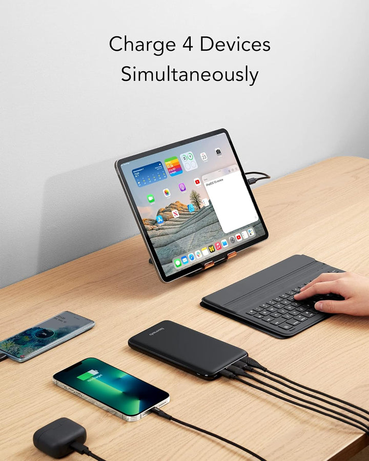 Charmast Powerbank 26800mAh USB C Externer Akku 18W Power Delivery Quick Charge QC 3.0 Tragbares Lad