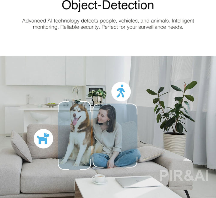 INSTAR IN-8401 2K+ schwarz - LAN/WLAN Überwachungskamera mit KI (AI) - IP Kamera - WPA3-2,4 und 5Ghz