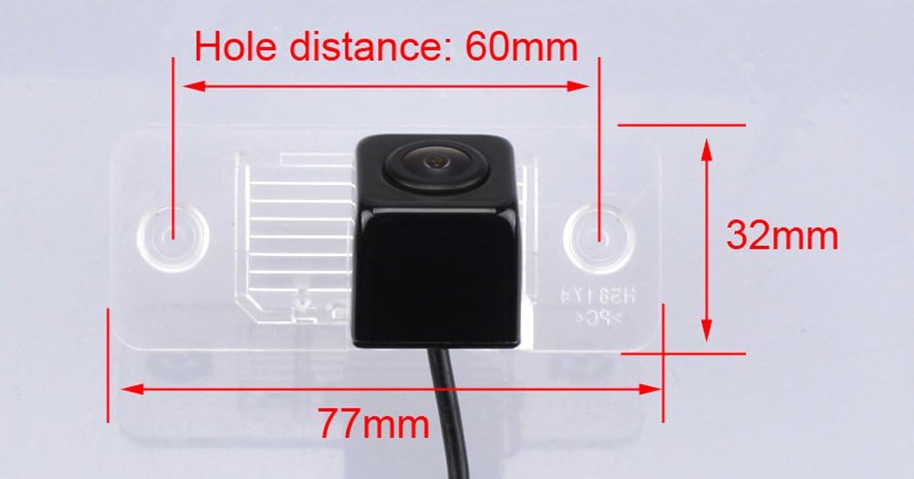 Auto Rückfahrkamera in Kennzeichenleuchte Weitwinkel mit Radar Sensor Einparkhilfe,Nacht Visionen HD