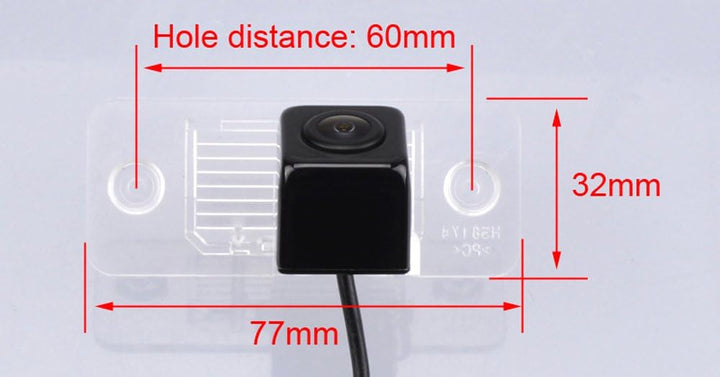 Auto Rückfahrkamera in Kennzeichenleuchte Weitwinkel mit Radar Sensor Einparkhilfe,Nacht Visionen HD