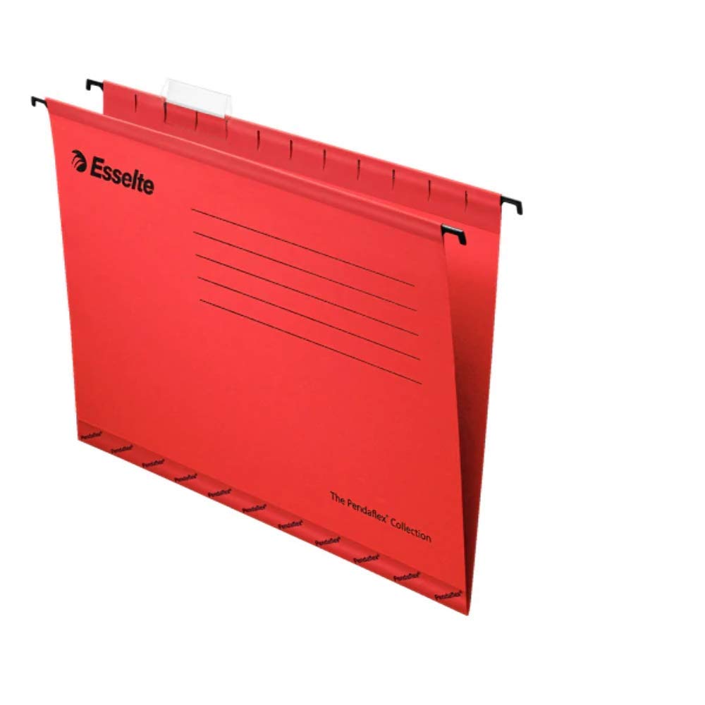Esselte Pendaflex Hängemappen, Foolscap-Format, 360 × 240 mm, 25 Stück, rot Transparent 360 × 240 mm