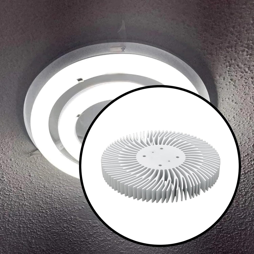 2 Stücke 90mm X 10mm Runde Aluminium Kühlkörper Kühlung 10W LED Licht