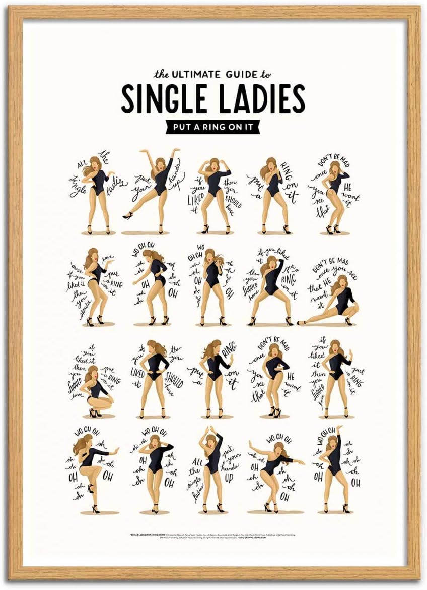 Wall Editions Art-Poster - Single Ladies - Nour Tohme
