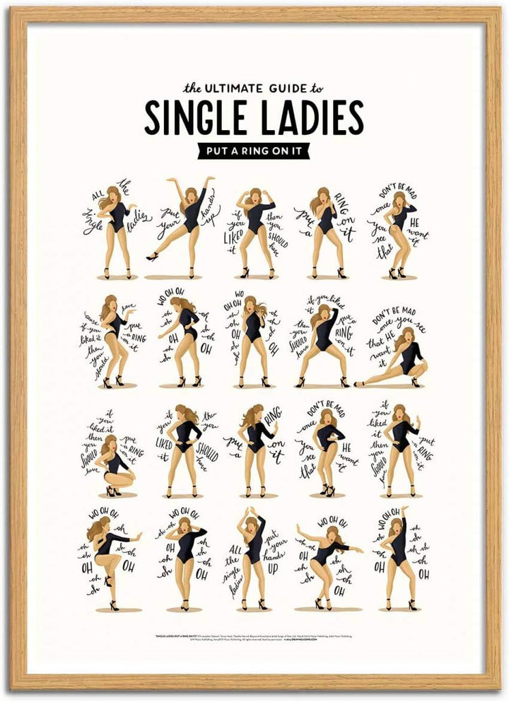 Wall Editions Art-Poster - Single Ladies - Nour Tohme