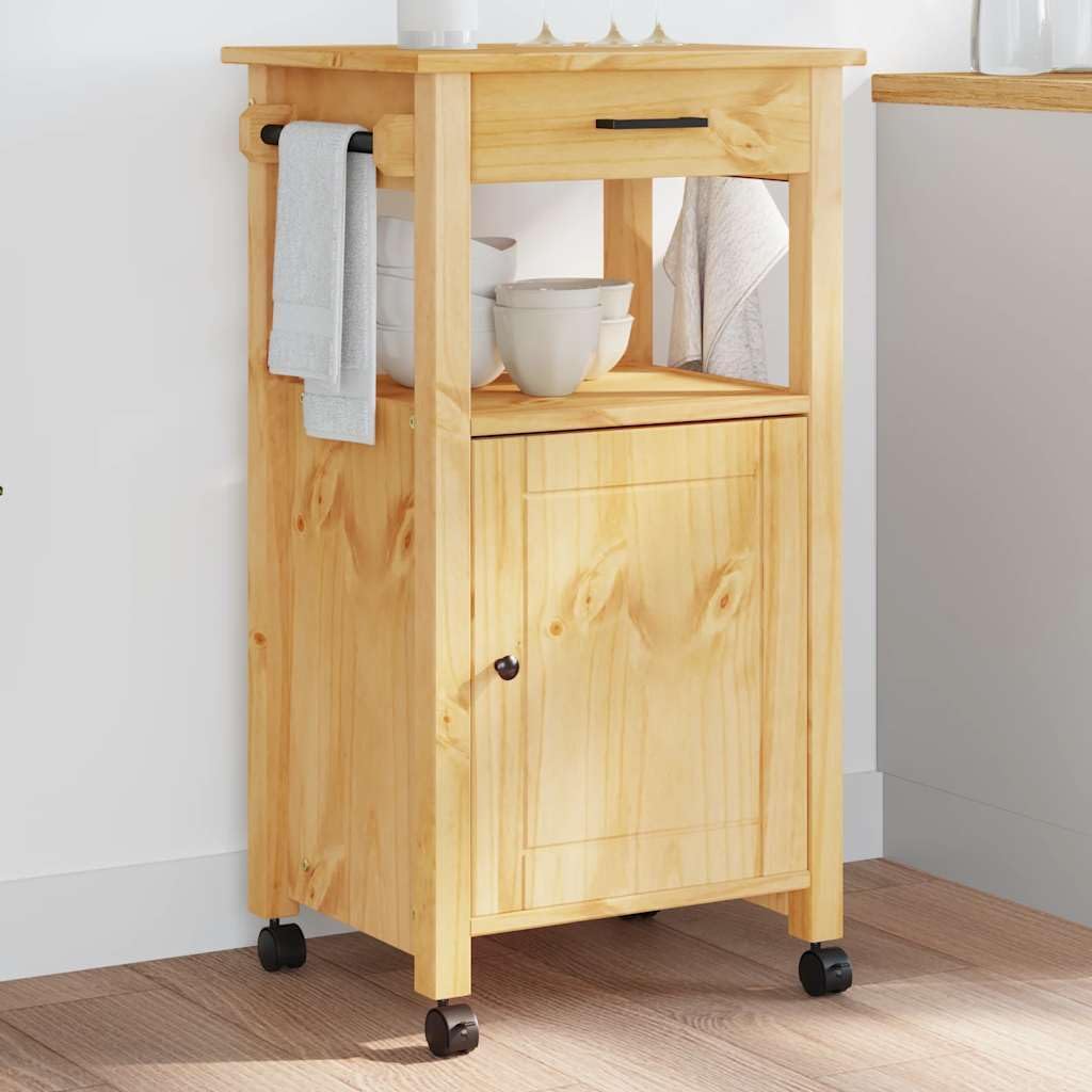 vidaXL Küchenwagen, Servierwagen mit viel Stauraum, Beistellwagen für Küche Wohnzimmer Badezimmer, T