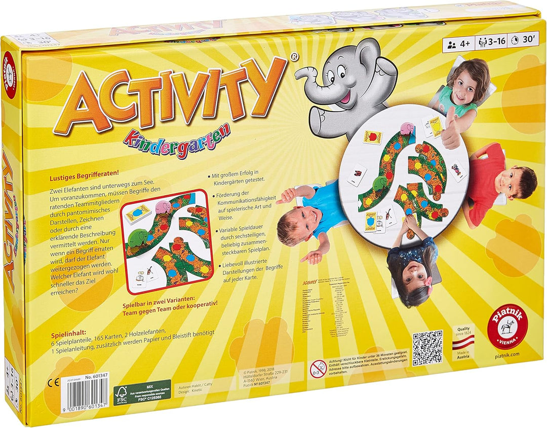 Piatnik 6013 - Activity Kindergarten, 35 cm x 22.5 cm x 4 cm Familienfreundlich, Familienfreundlich