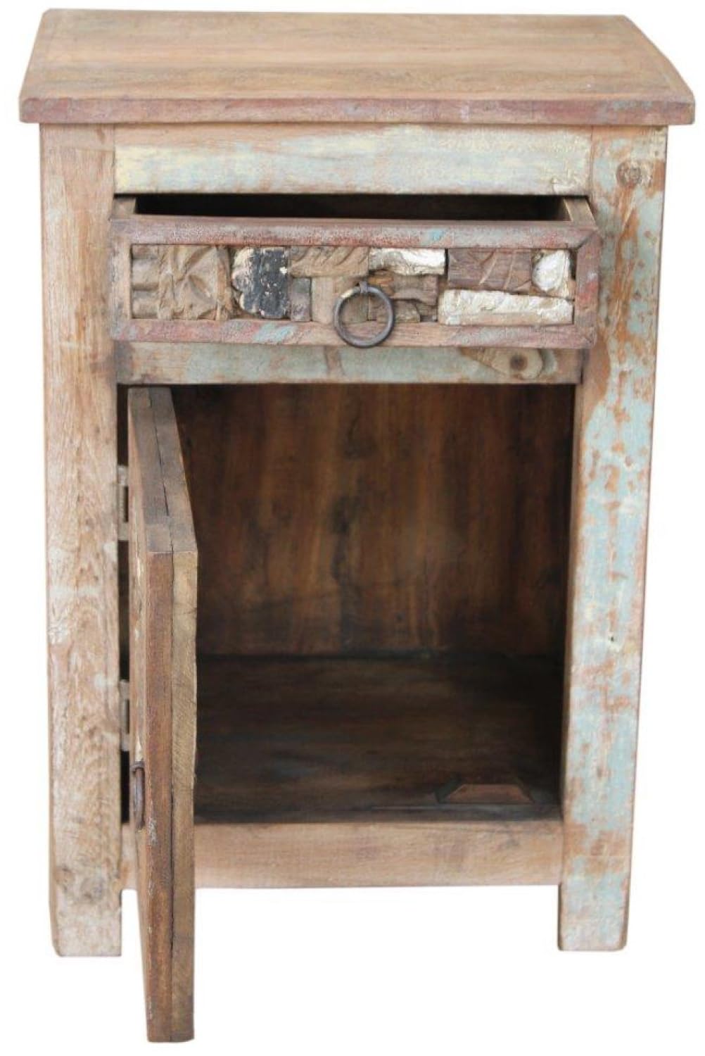 GURU SHOP Vintage Beistellschrank, Kommode, Nachttischschrank, Flurschrank - Modell 84, 61x43x33 cm