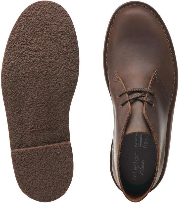 Clarks Herren Desert Boot Bushacre 3 Chukka-Stiefel 41 EU Dark Brown Lea, 41 EU Dark Brown Lea