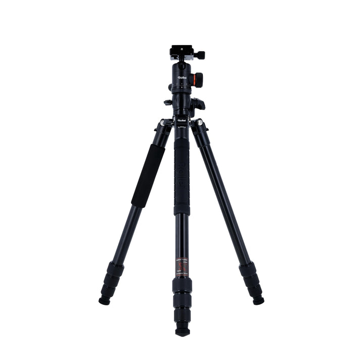 Rollei C5I MAKRO PRO I Aluminium Stativ I Schwarz I 3D-Kugelkopf I Einbeinstativ I Smartphone- Halte
