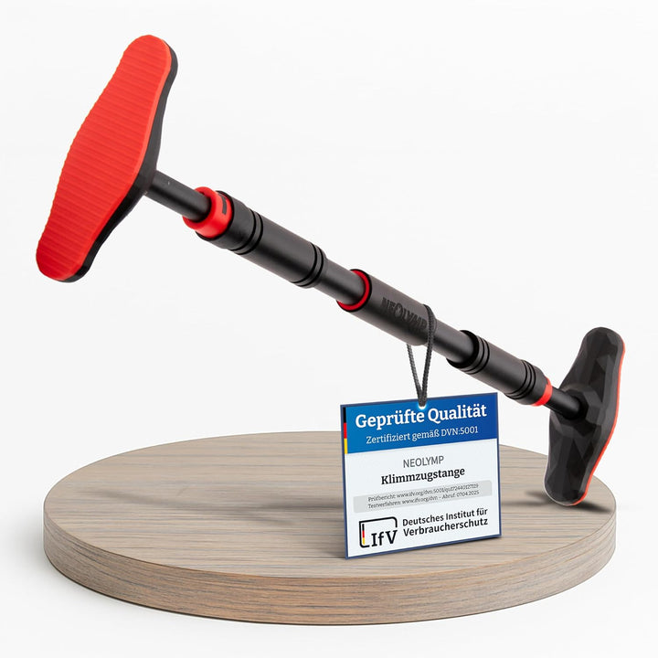 NEOLYMP Klimmzugstange Türrahmen ohne Schrauben mit Pull up Bar E-Book - Klimmzugstange verstellbar