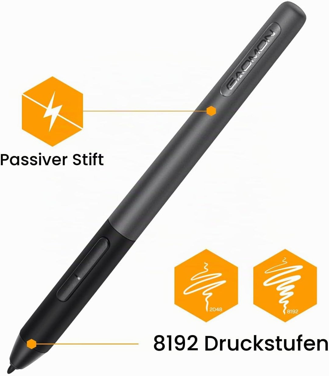 GAOMON PD1320 13,3 Zoll Graphictablet mit Display, HD -IPS -Monitor mit 8192 Druckpegeln und Batteri