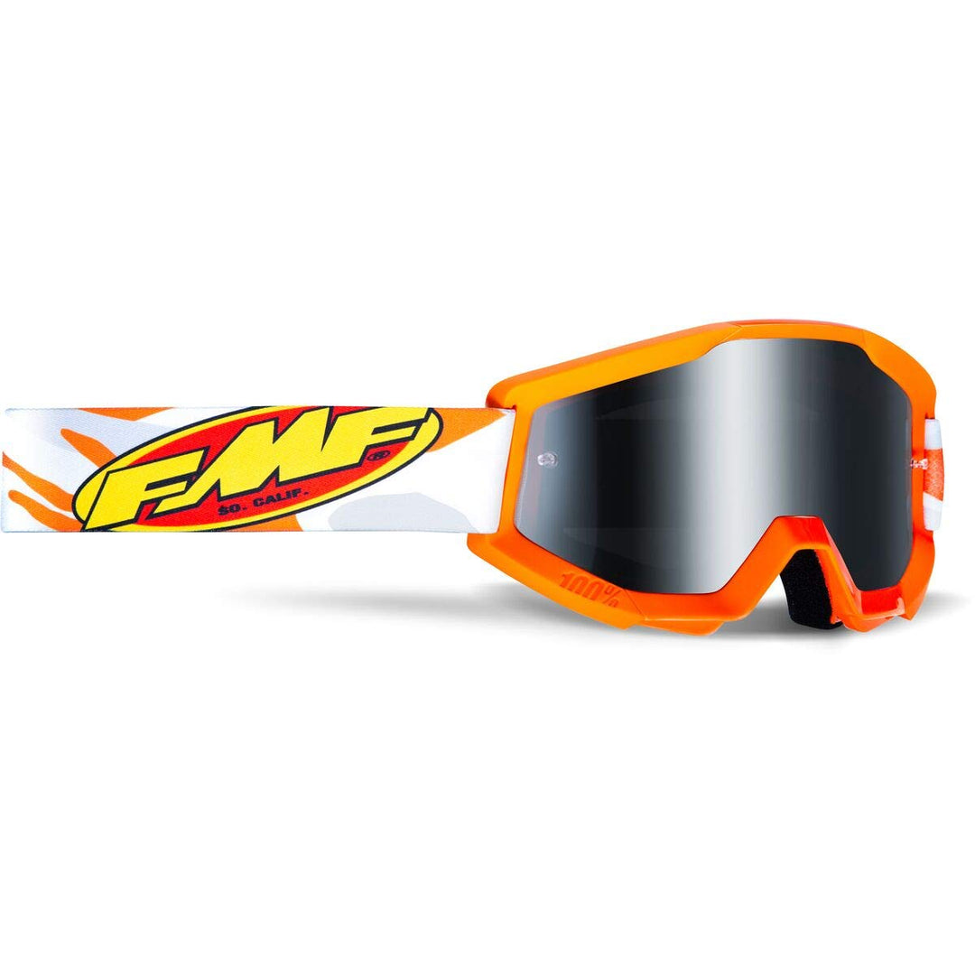 FMF Unisex Powercore MX-Goggles (1er Pack) Einheitsgrösse Grey-Mirror, Einheitsgrösse Grey-Mirror