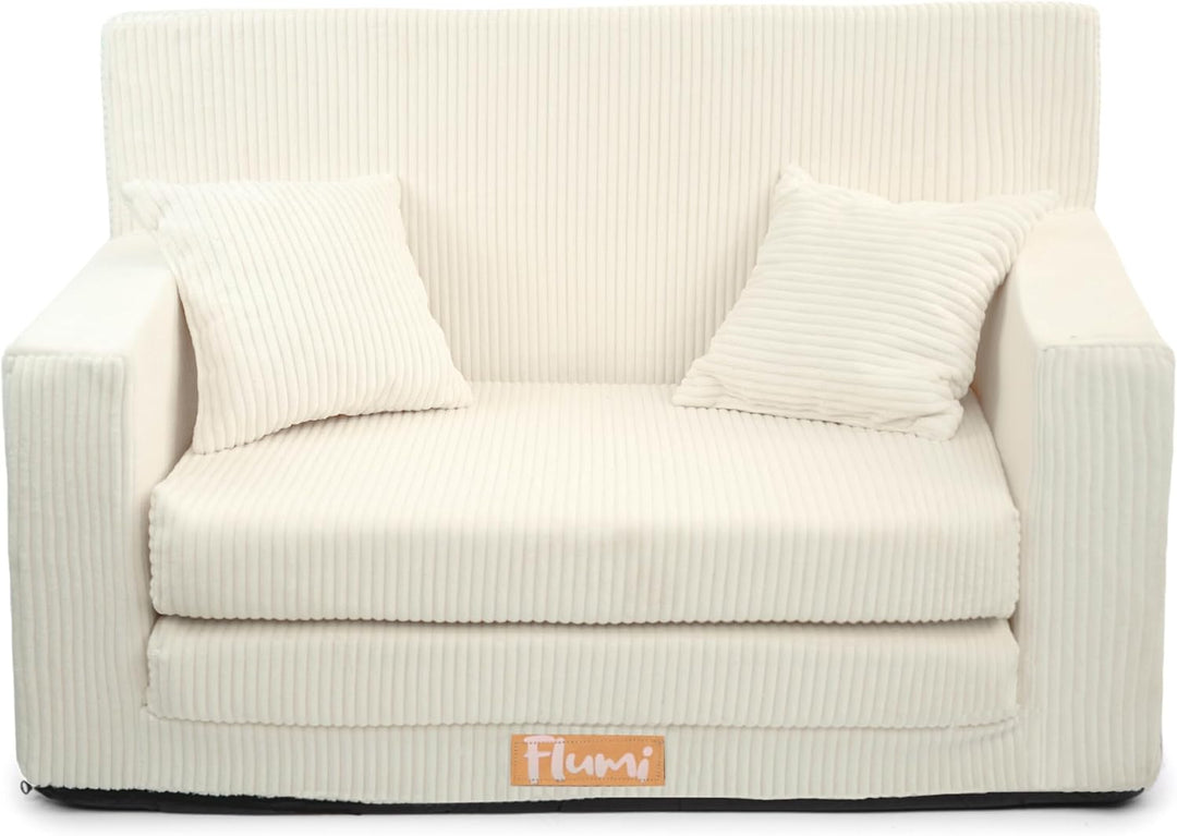 Flumi Personalisierte Kindercouch Kinder Sessel Sofa Schlafsofa jugendzimmer mit Gravur KINDERNAME S