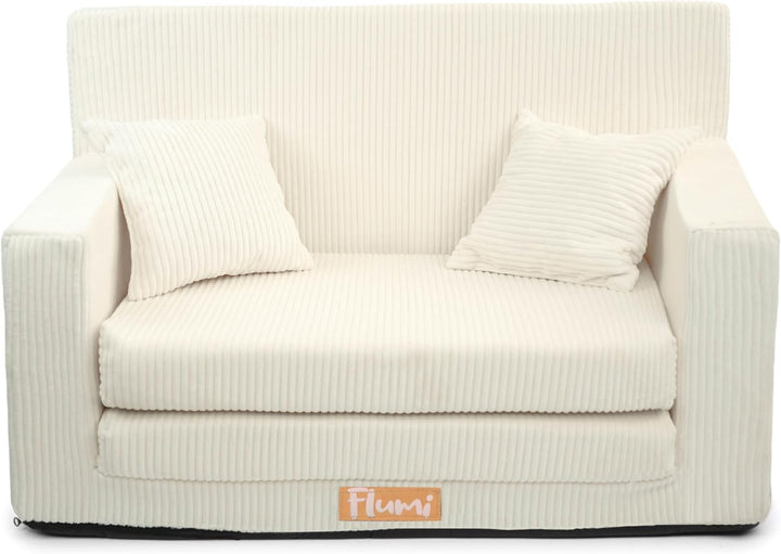Flumi Personalisierte Kindercouch Kinder Sessel Sofa Schlafsofa jugendzimmer mit Gravur KINDERNAME S