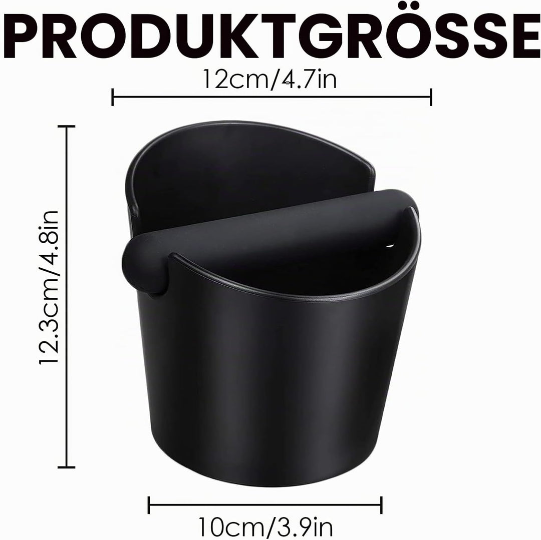 Ideal Swan Abklopfbehälter für Siebträger Knock Box Barista Zubehör Kaffeesatz Abschlagbehälter Espr