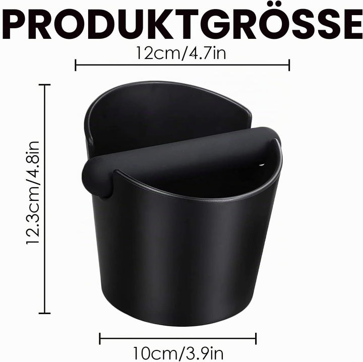 Ideal Swan Abklopfbehälter für Siebträger Knock Box Barista Zubehör Kaffeesatz Abschlagbehälter Espr