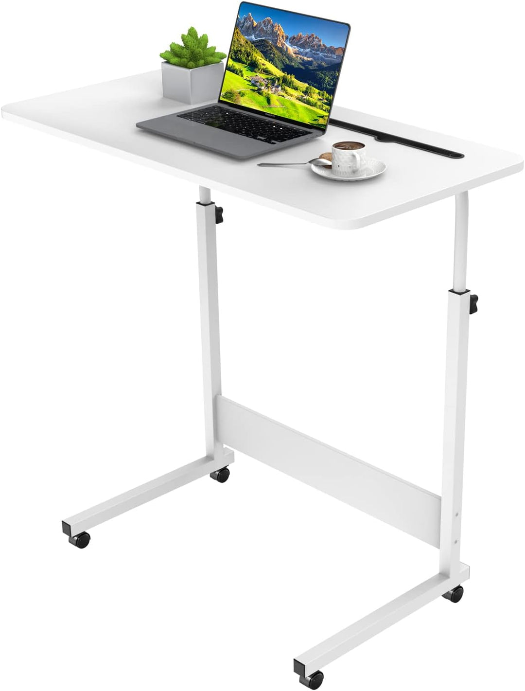 PIPIPOXER 80x40cm Laptoptisch höhenverstellbarer Schreibtisch Computertisch mobiler Laptop Schreibti