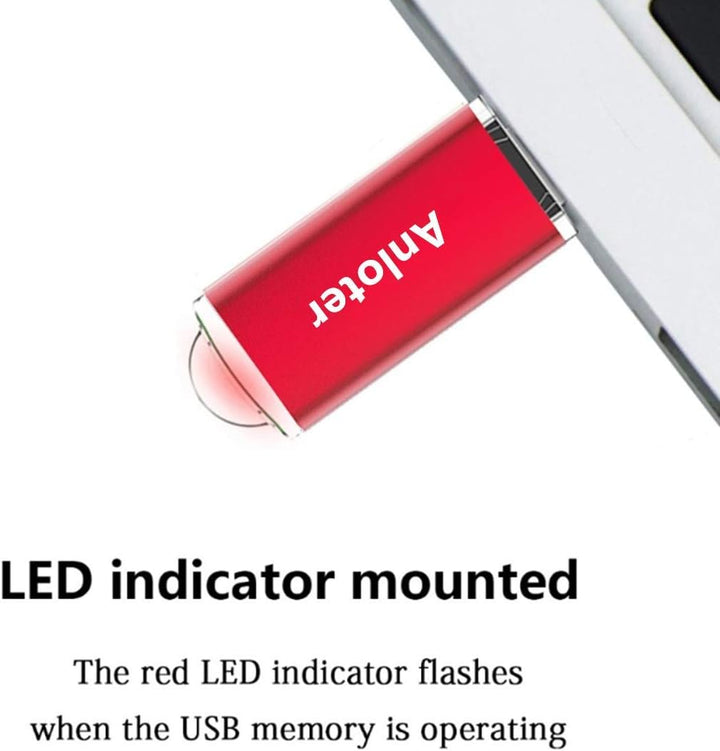 Anloter 50 Stück USB-Flash-Laufwerk Memory Flash Stick Pen Drive Daumen Speicher Speicher für Comput