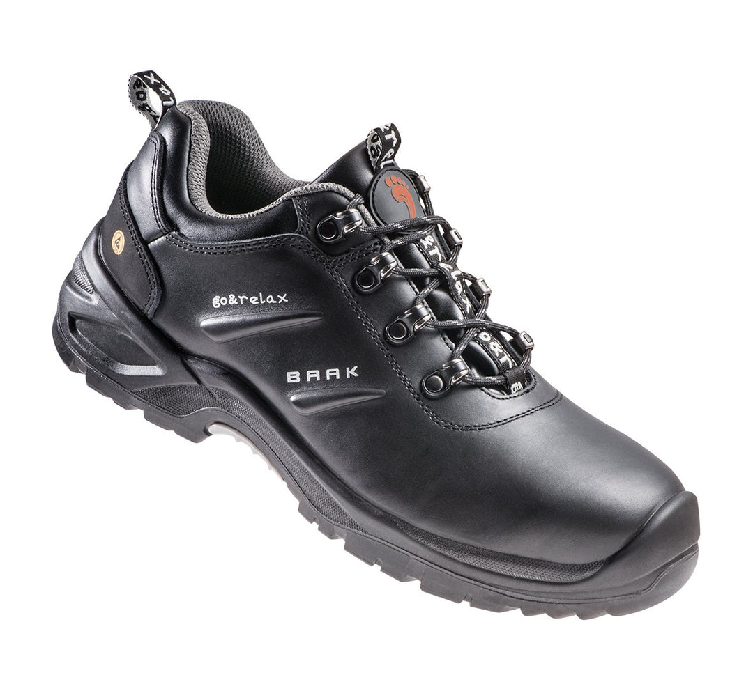 BAAK Sicherheitshalbschuhe S3"Harris" Industrial Extraweit - Go&Relax. 1 Stück. 43. Schwarz. 7214XW