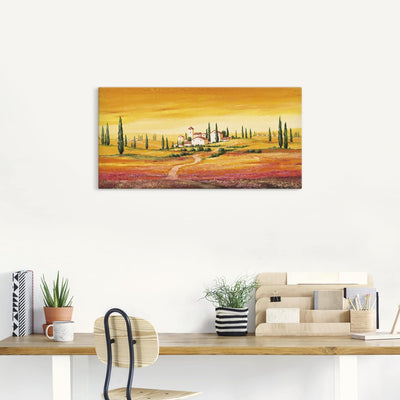 ARTland Leinwandbilder Wandbild Bild auf Leinwand 100 x 50 cm Landschaften Europa Italien Malerei Or