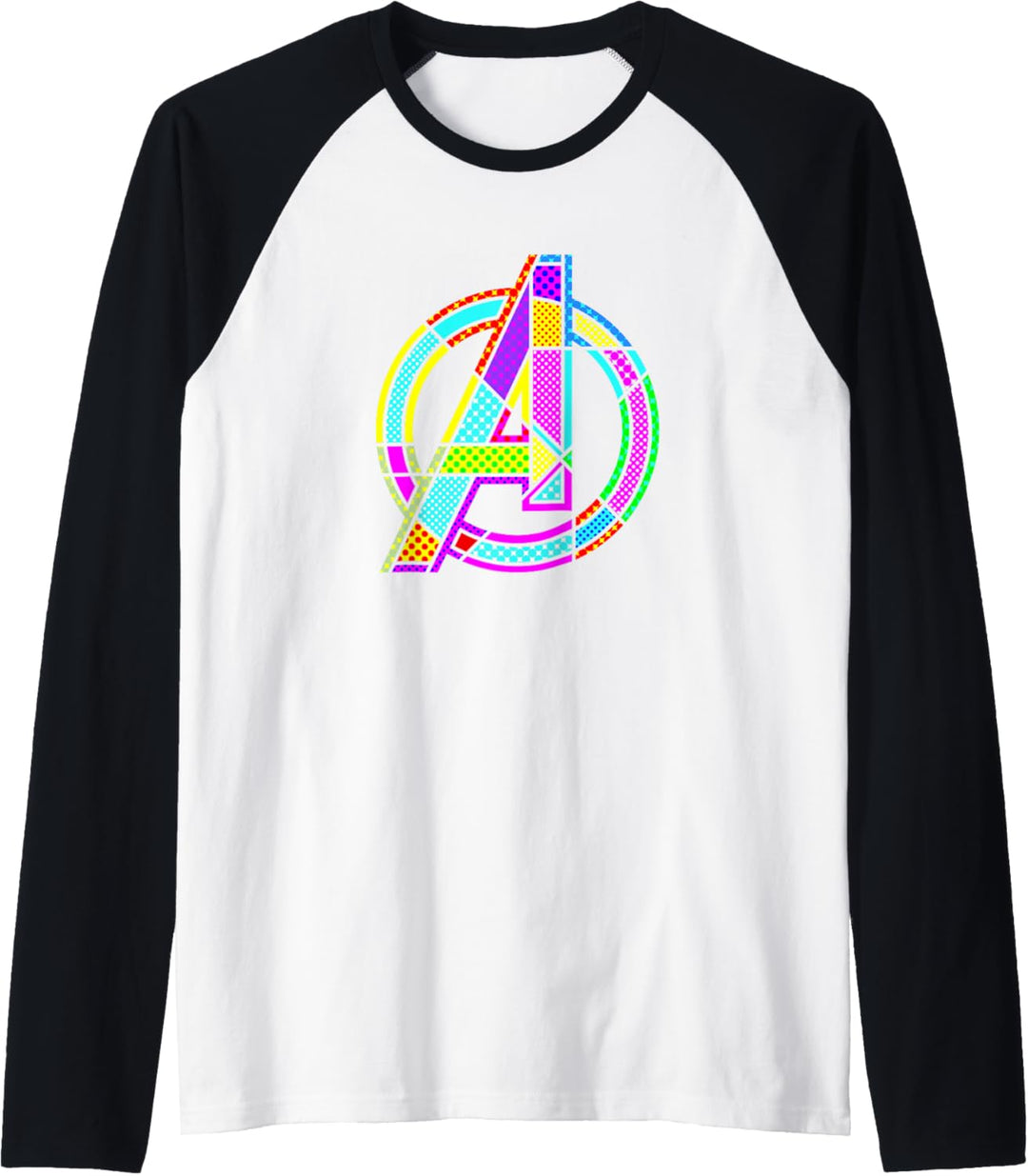 Marvel Avengers Comic Pop Art Logo Raglan