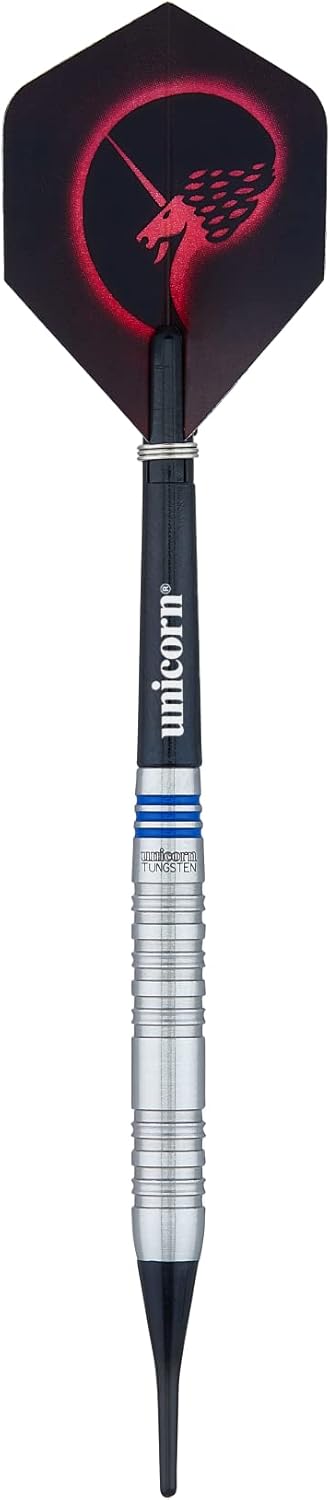 Unicorn Dart-Set mit weicher Spitze, Wolfram-Barrels | 17 g, 18 g, 19 g oder 20 g Stil 1 18 g, Stil