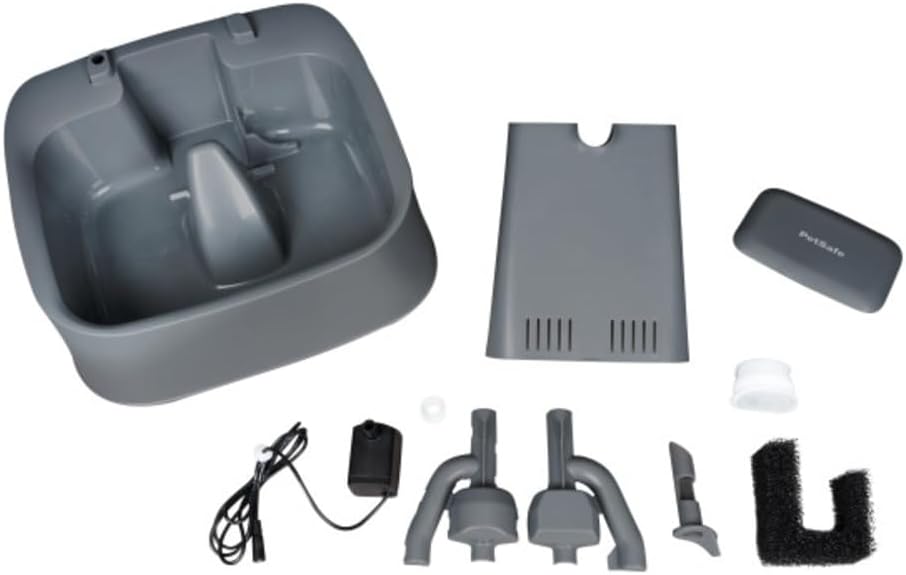 PetSafe 7,5 Liter Trinkbrunnen Drinkwell für Hunde und Katzen, Duales Filtersystem, aus BPA-freiem K