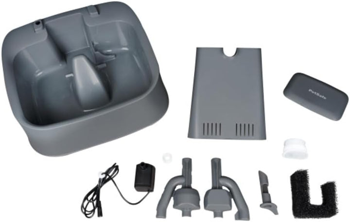PetSafe 7,5 Liter Trinkbrunnen Drinkwell für Hunde und Katzen, Duales Filtersystem, aus BPA-freiem K