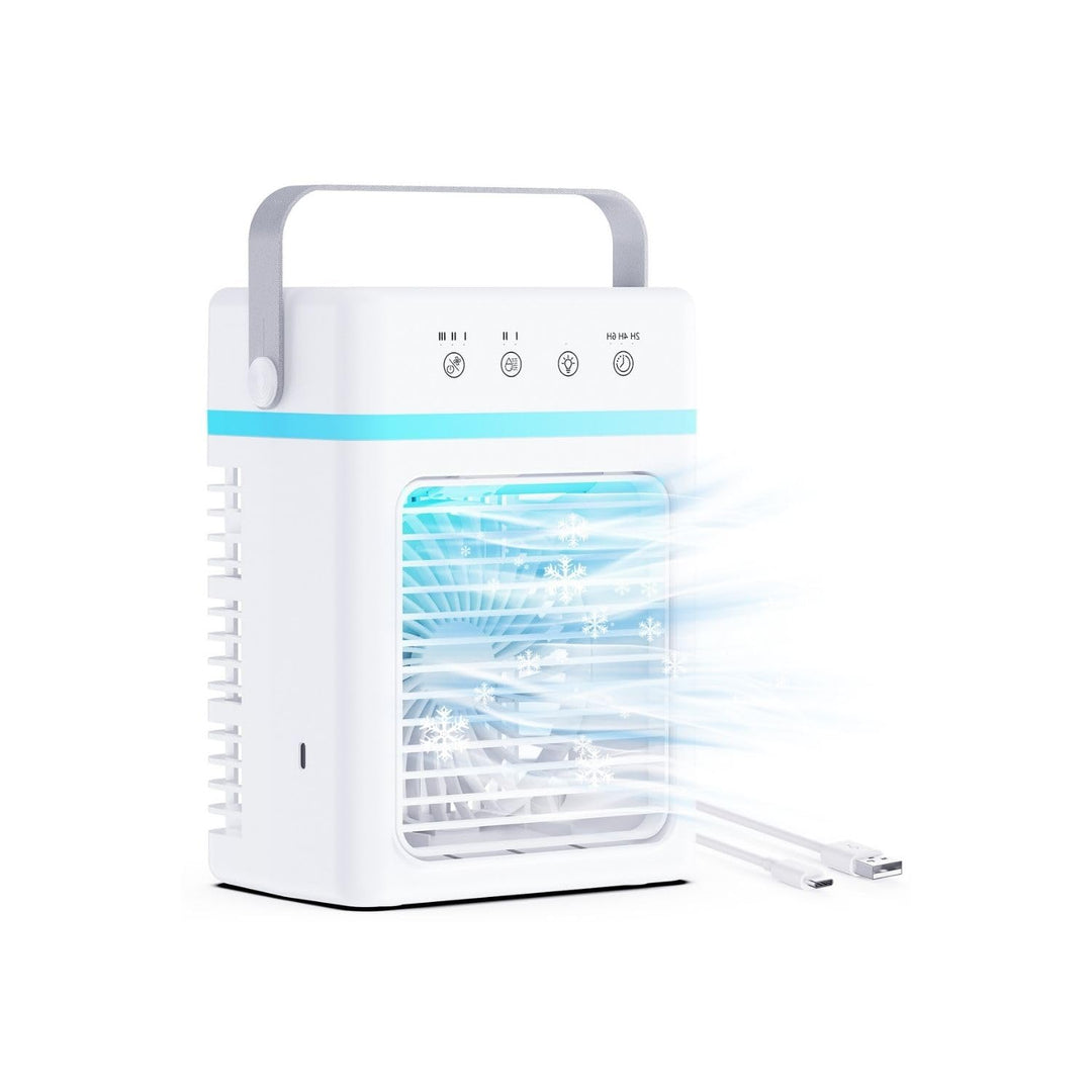 Klimaanlage Mobil 900ML, Mobiles Klimagerät mit 3 Gebläsestufen, 3 Sprühnebel-Modi, Luftkühler mit W