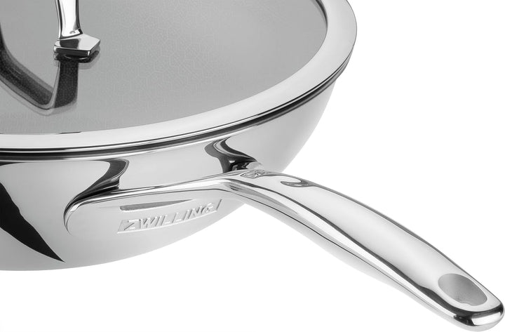 ZWILLING Peak Wok 30 cm mit Glasdeckel, CERAFORCE HyCoat, 18/10 Edelstahl