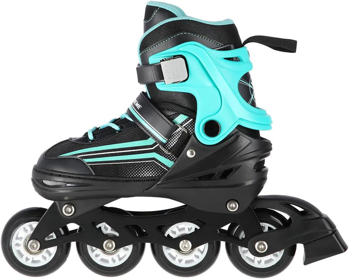 Nils Extreme NH18190 2-in-1 Inline Skates und Schlittschuhe, Schwarz-Türkis