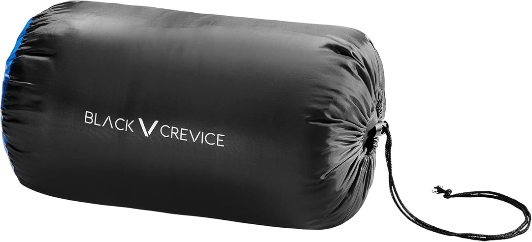 BLACK CREVICE Kinder-Schlafsack I Outdoor-Schlafsack I Schlafsäcke I Camping-Schlafsack inkl. Packsa